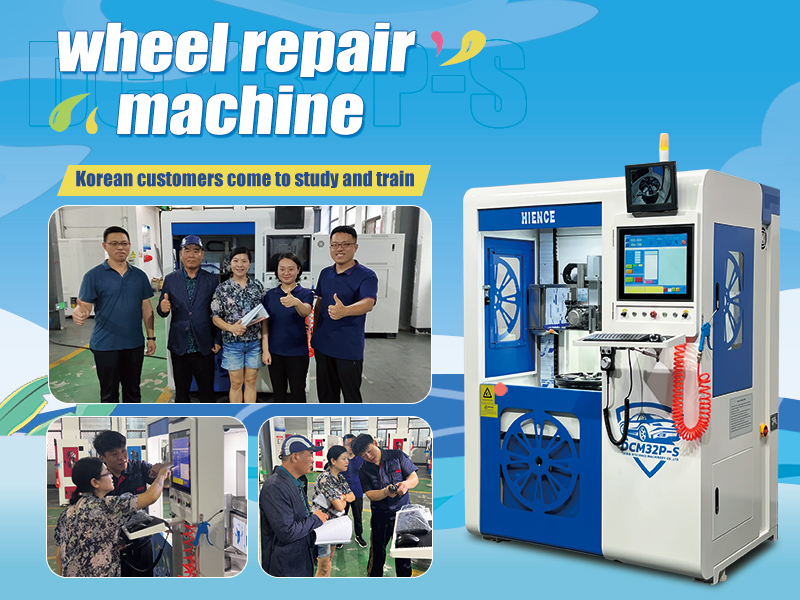 Korean customers said the wheel repair machine is the best